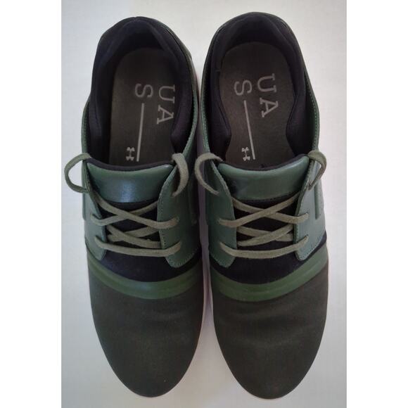 Under Armour Green Black Orange Runaway Low Sneakers 1297596-789] Men's Size 11 - Picture 5 of 7